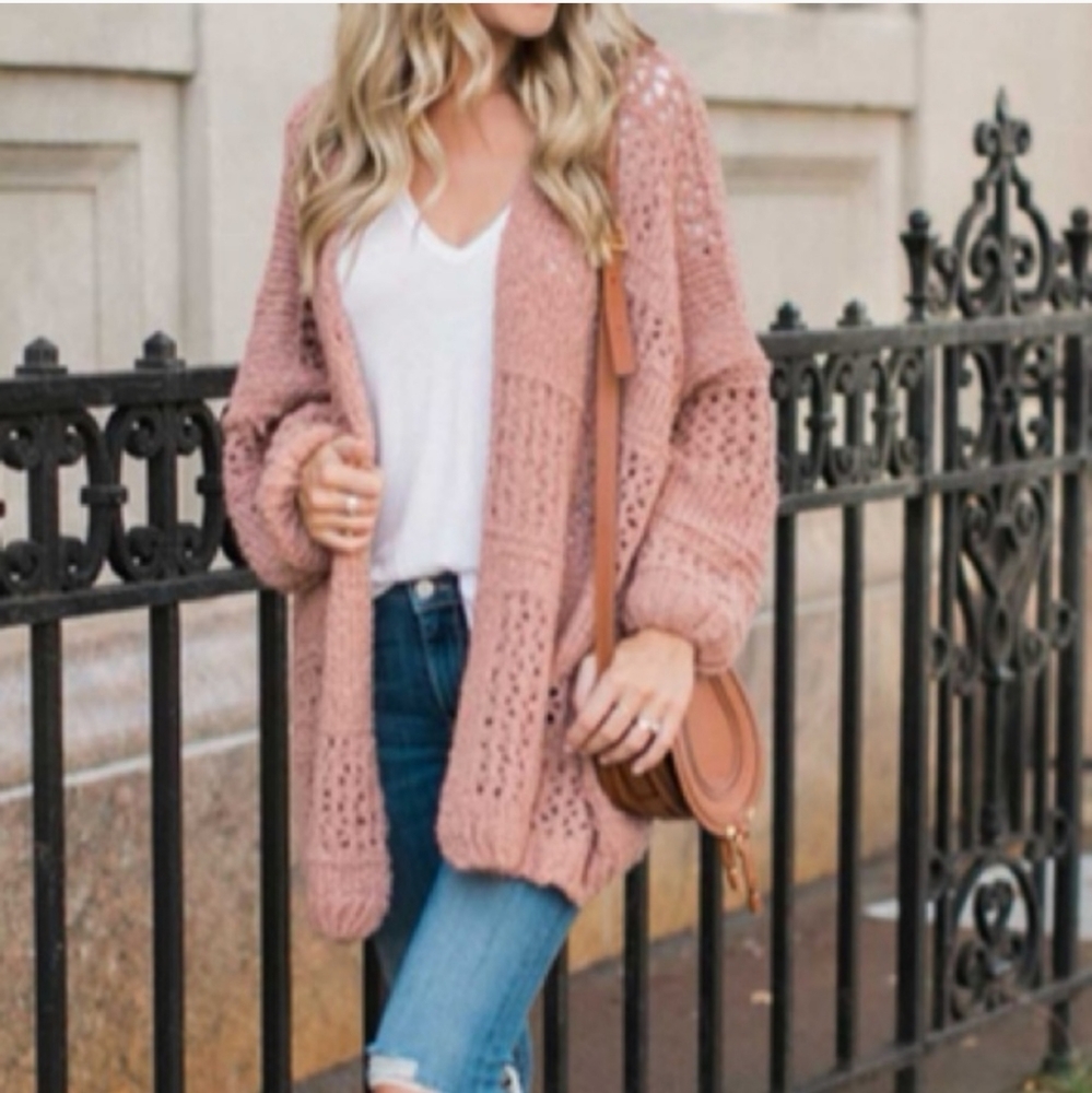 Free People * Morning Cardigan Long - Picture 12 of 15